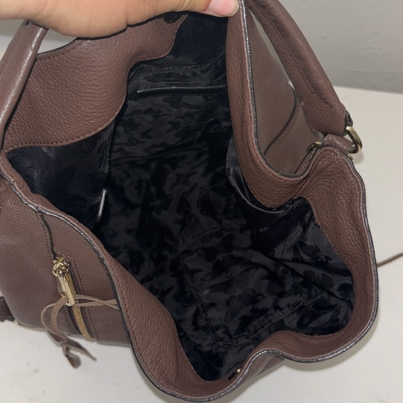 Rebecca Minkoff Dark Brown Shoulder Bag with Zipper Detail - Picture 15 of 15